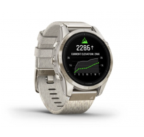 Garmin Epix Pro Gen 2 Sapphire 42mm beige/softgold QuickFit-Nylon-Armband (010-02802-20)