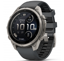 Garmin Fenix 9 Pro inReach 47mm Titan mit Silikon-Armband Graphit/Schwarz (010-04336-21) 64 GB